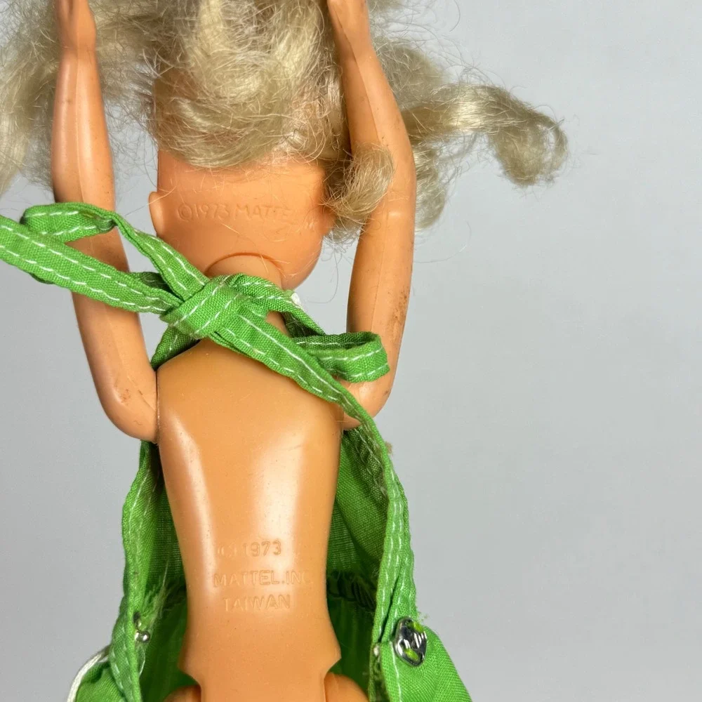 Vintage 1973 Mattel Sunshine Family Dolls Set Blonde and African‎ American 9